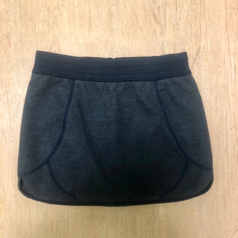 Wool gray and navy skirt
